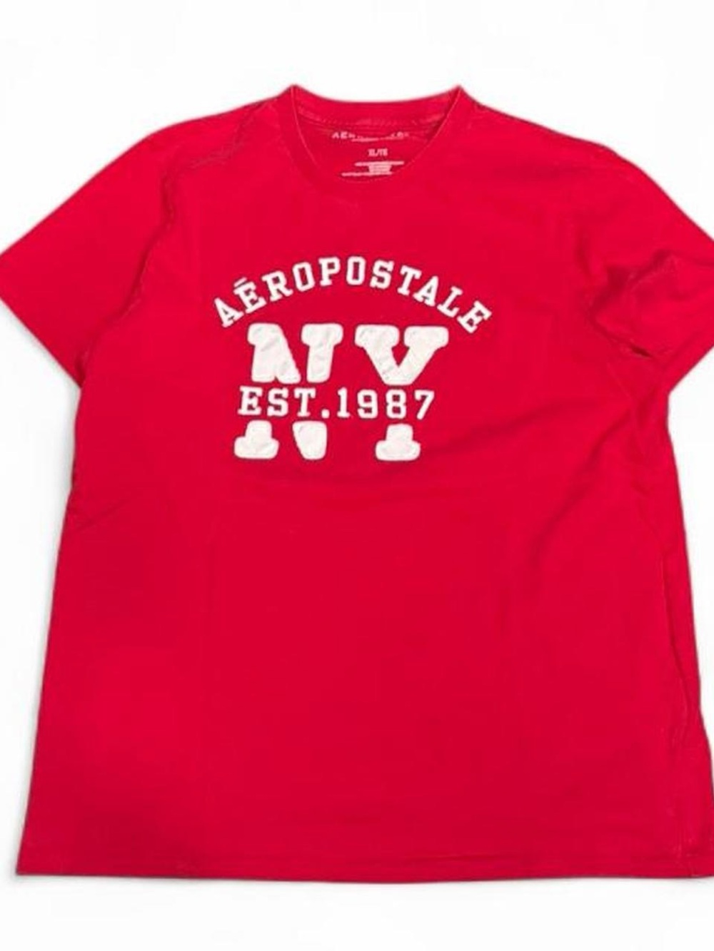 Y2K Aeropostale Logo Red Graphic Tee
